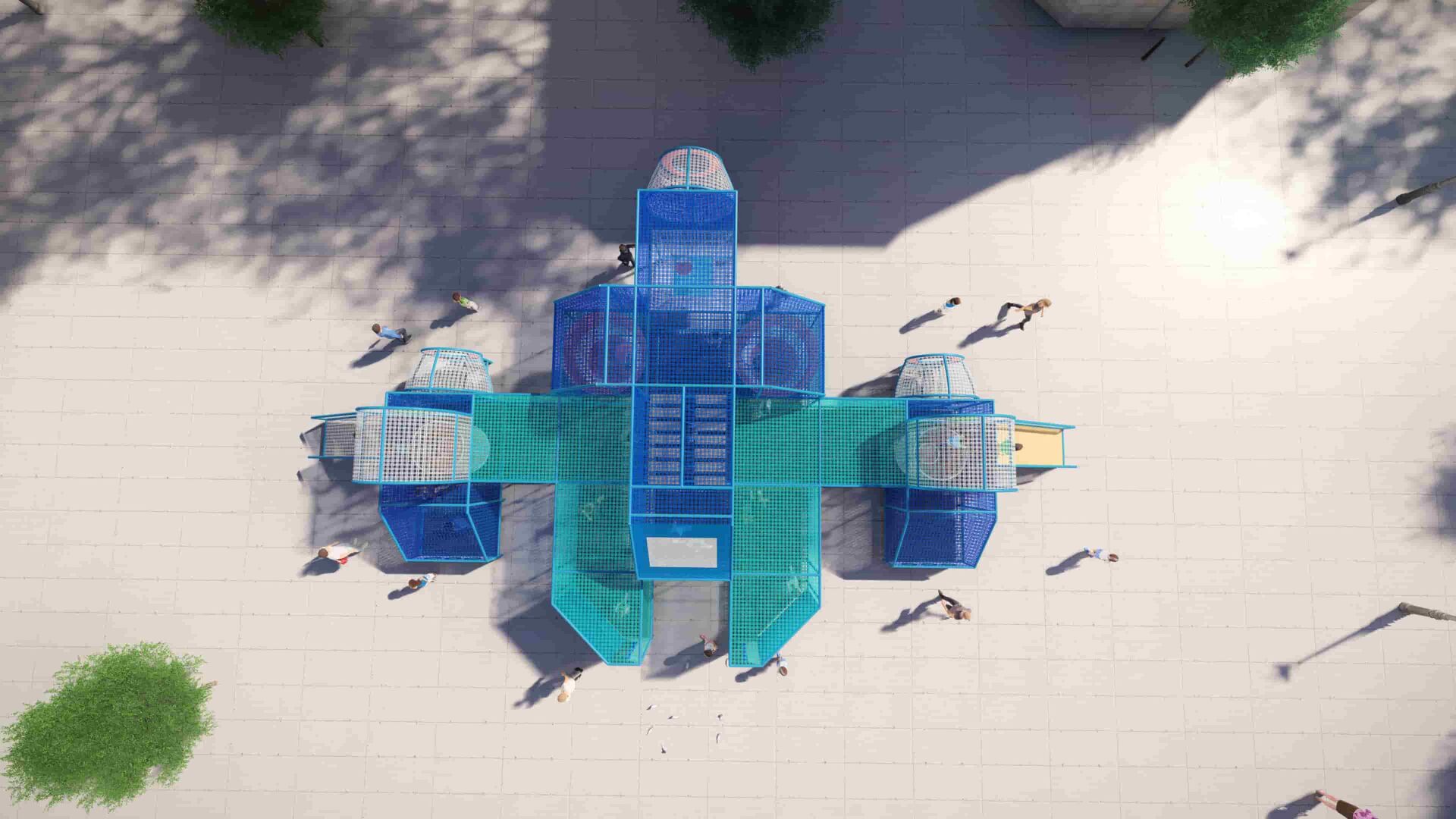 科技主题立体蹦床 科技主题立体蹦床