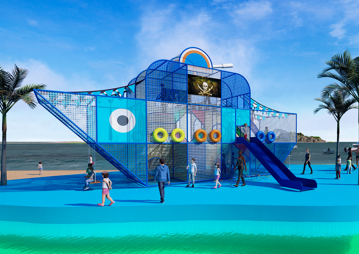 海洋主题立体蹦床 海洋主题立体蹦床