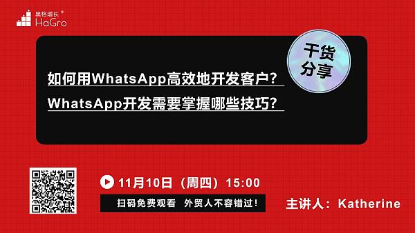 如何用WhatsApp高效的开发客户？