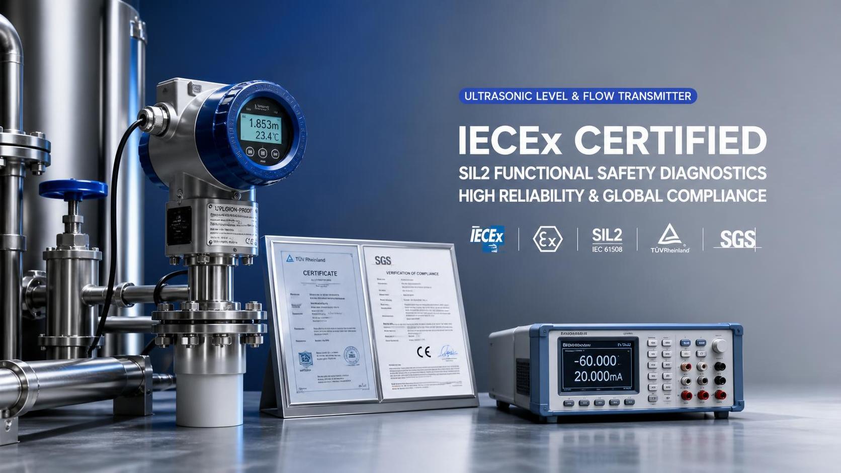 New IECEx Rule Requires SIL2 Diagnostic Validation for Chinese Ultrasonic Transmitter Exports