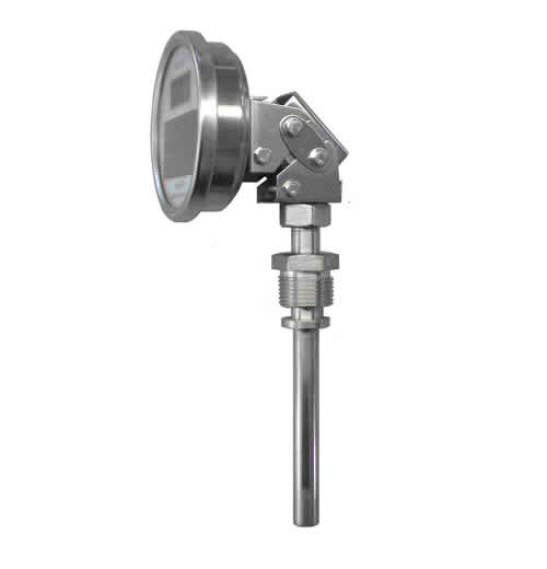 万向型双金属温度计