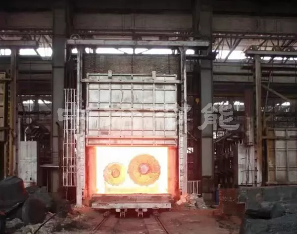 Determination of the temperature of the forging furnace