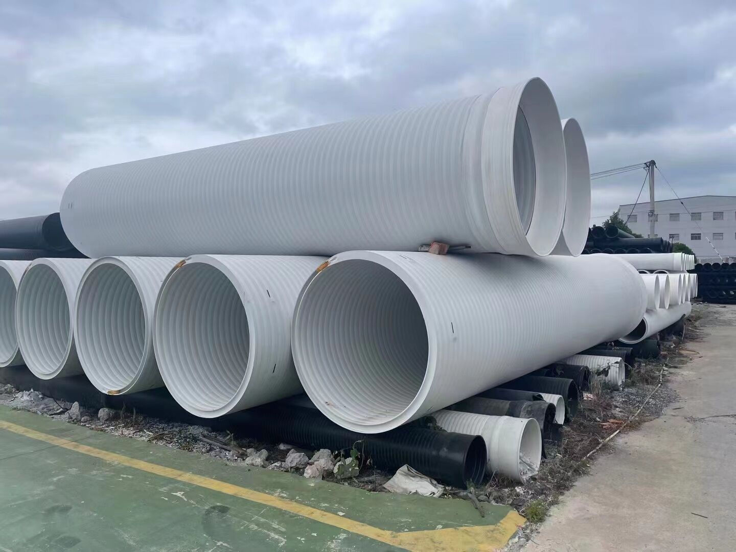 hdpe双壁缠绕管(白色)