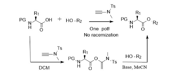 一种高效、不消旋的新型炔酰胺缩合试剂