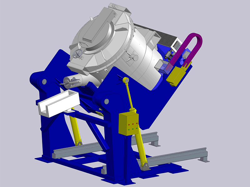 真空抬包傾轉(zhuǎn)裝置