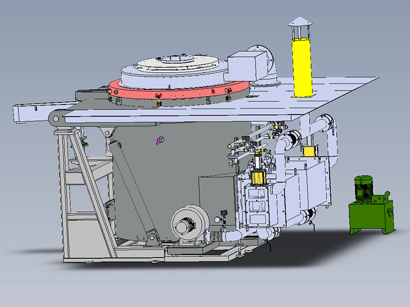 蓄熱式燃氣坩堝熔化爐
