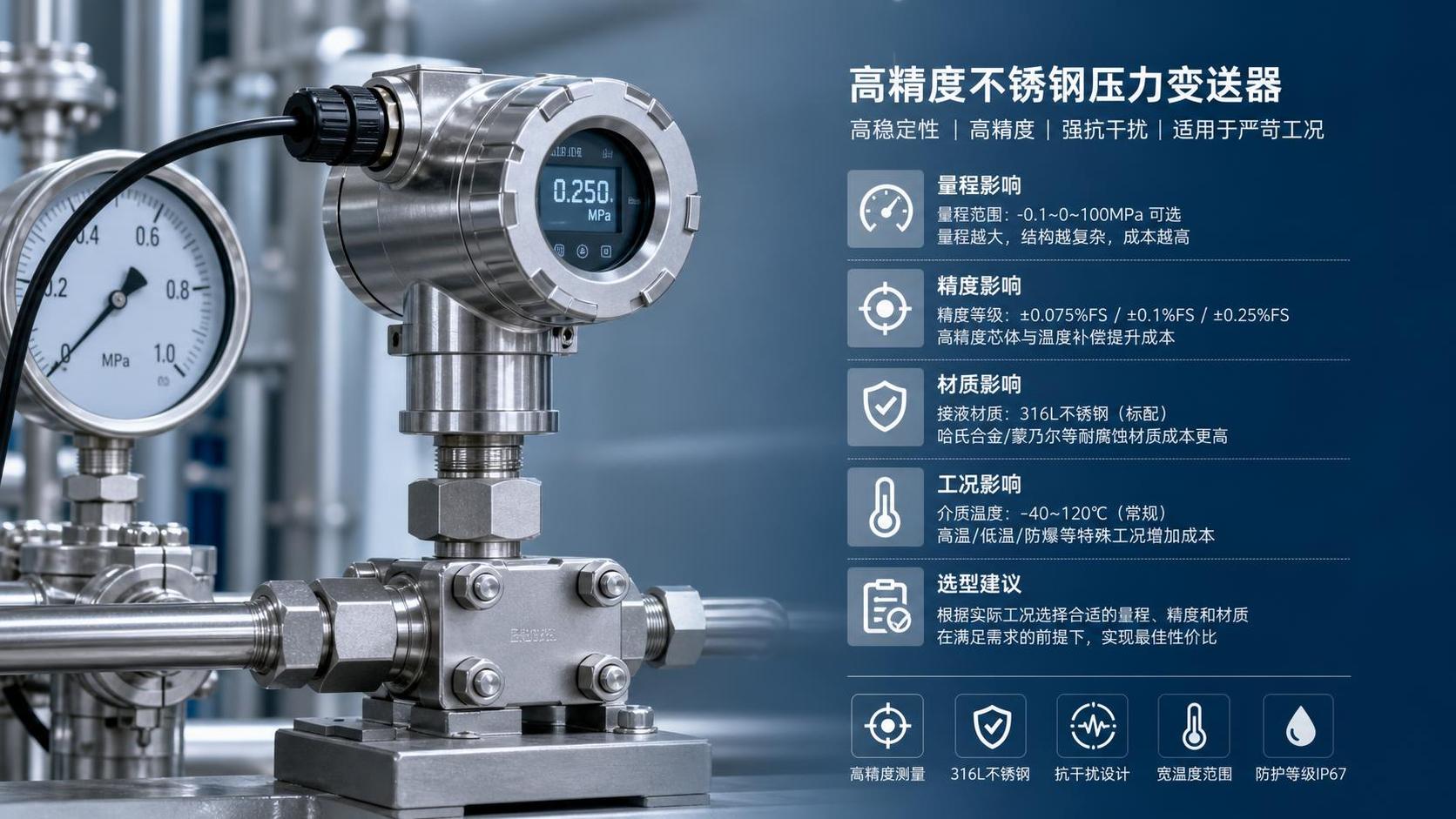 壓力變送器多少錢受哪些因素影響