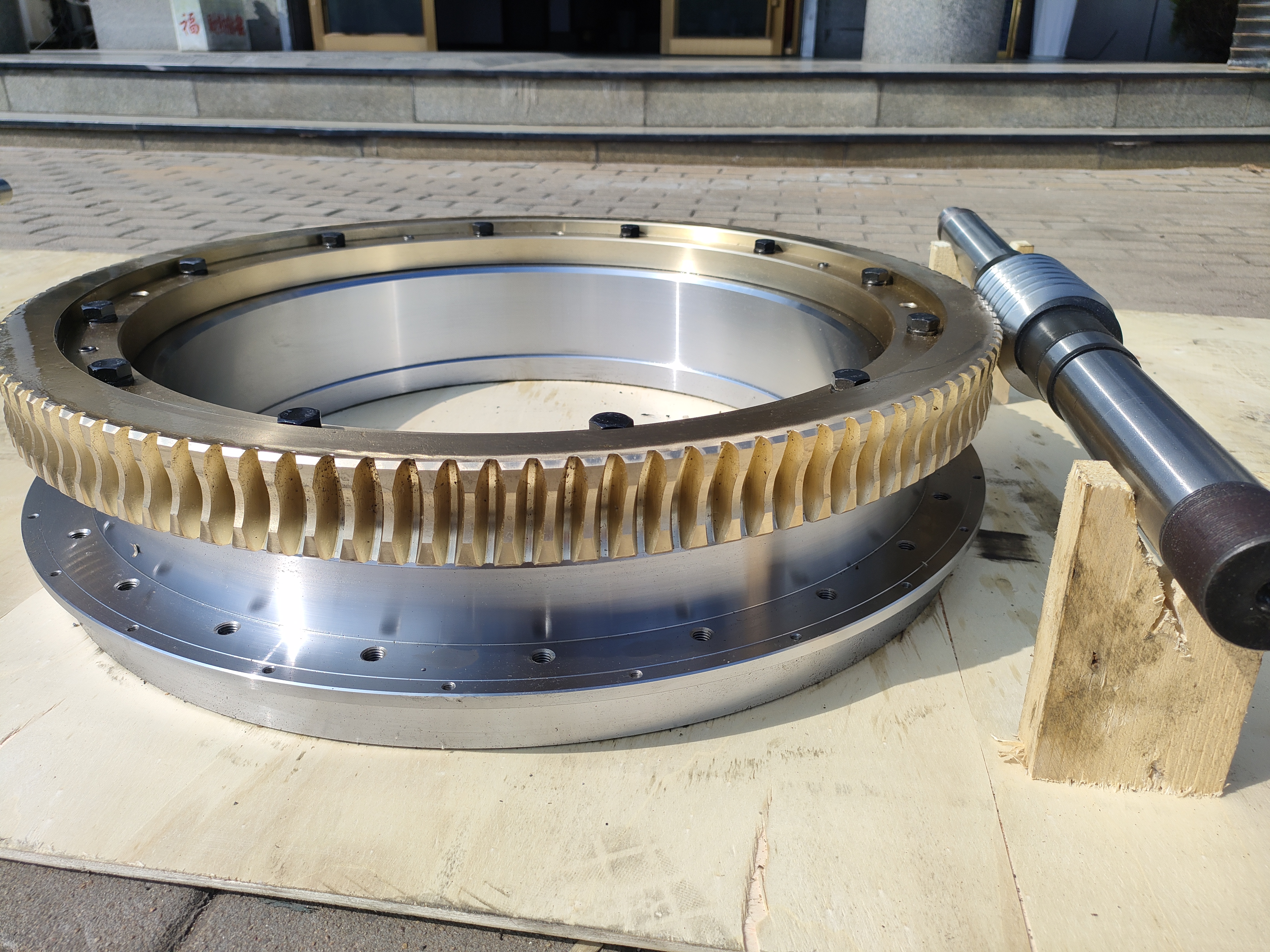 轉(zhuǎn)臺(tái)用精密雙導(dǎo)程蝸輪蝸桿副