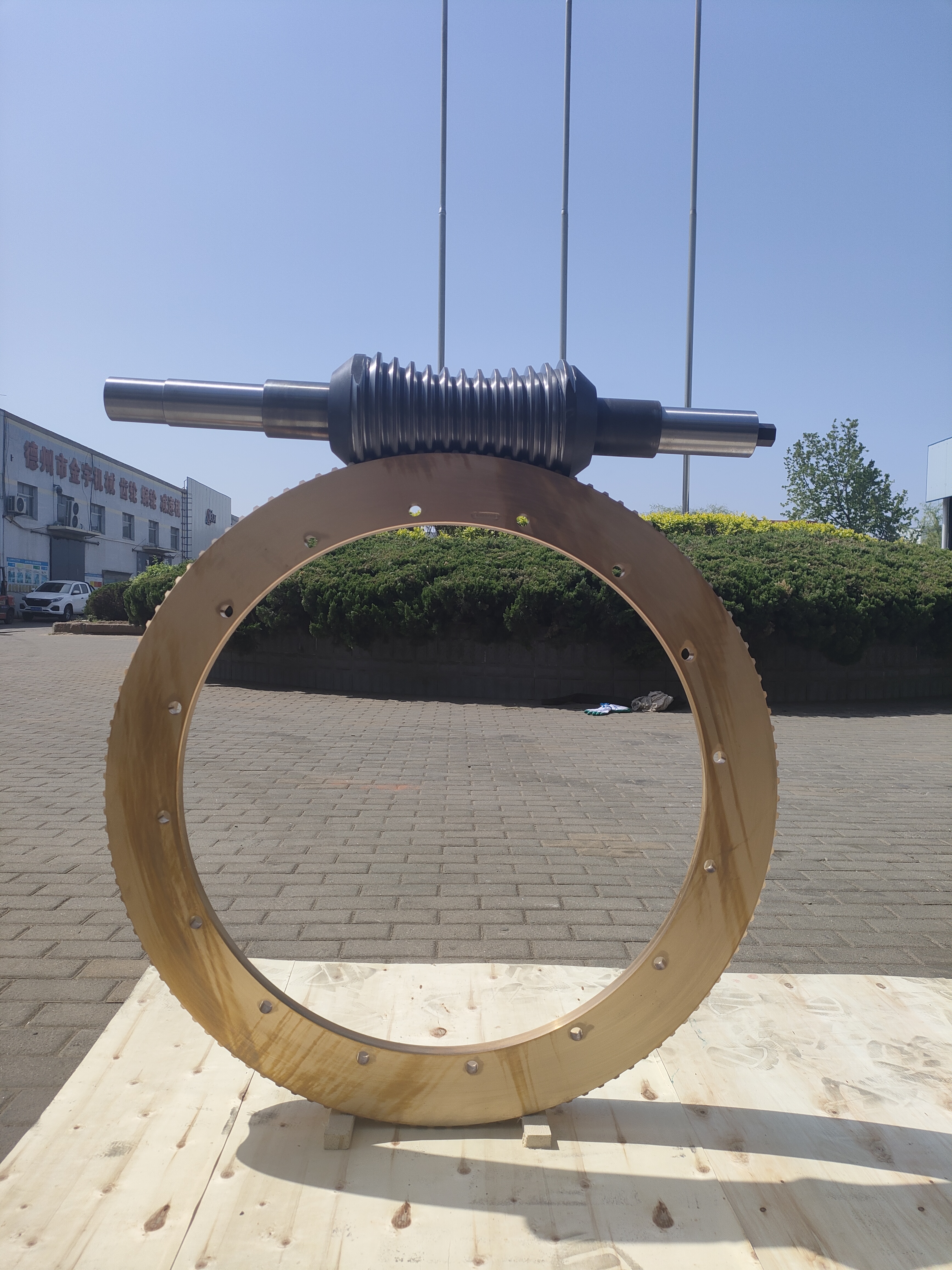 二次包絡蝸輪副的加載跑合