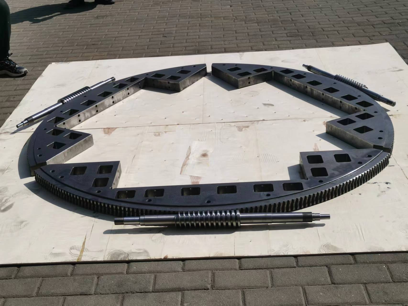 扇型精密雙導程蝸輪蝸桿副