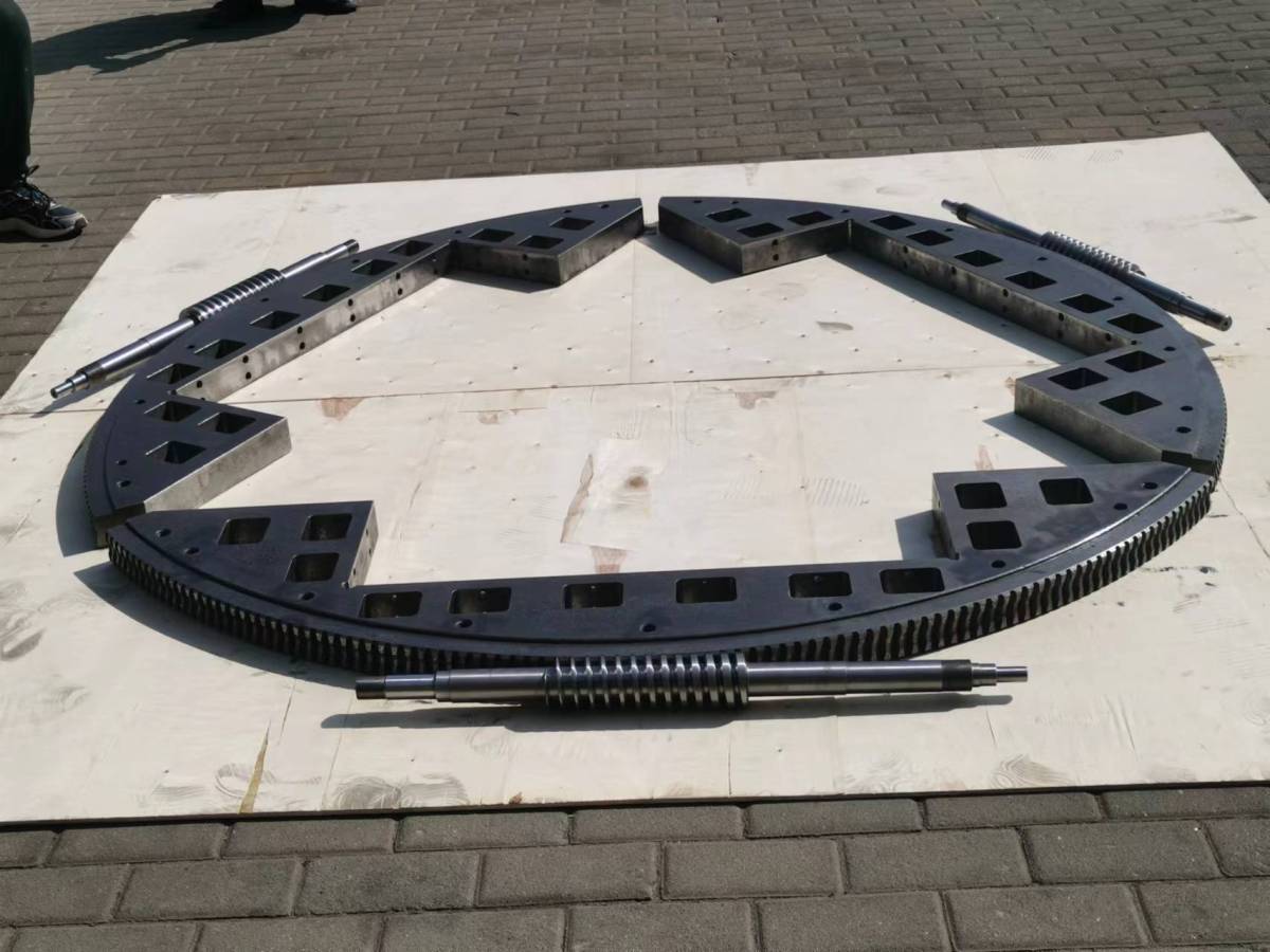 扇形大鋼蝸輪雙導程精密應用于機床回轉 (1).jpg