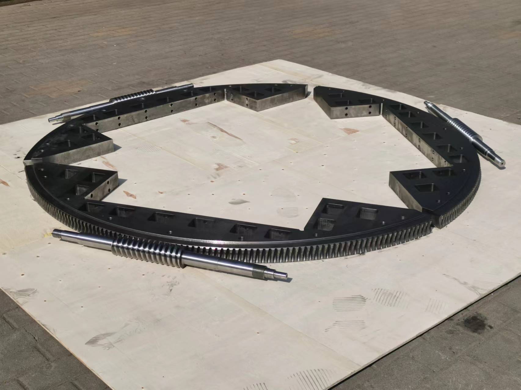 扇型精密雙導程蝸輪蝸桿副