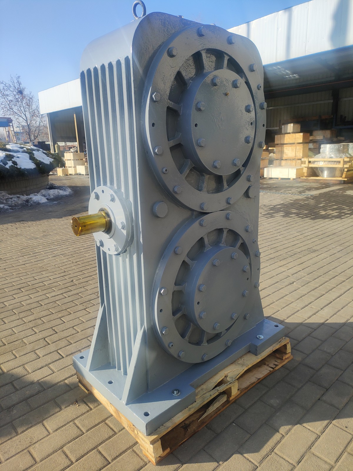 雙蝸輪雙入二次包絡減速機，寧德時代專供電池隔板壓片機減速機，助力中國新能源汽車行業(yè)飛速發(fā)展。#新能源汽車 (34).jpg