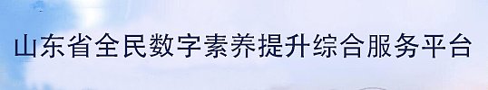 山东省全民数字素养和技能提升平台