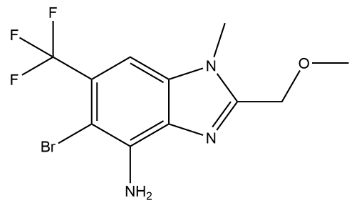 5-Bromo-2-(methoxymethyl)-1-methyl-6-(trifluoromethyl)-1H-benzimidazol-4-amine