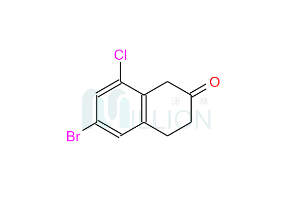 33-2;2(1H)-Naphthalenone, 6-bromo-8-chloro-3,4-dihydro-