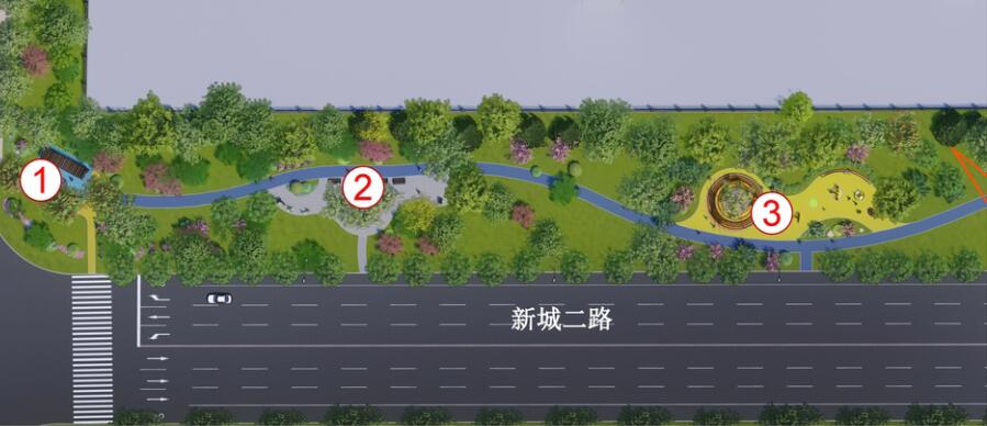 博兴县新城二路口袋公园