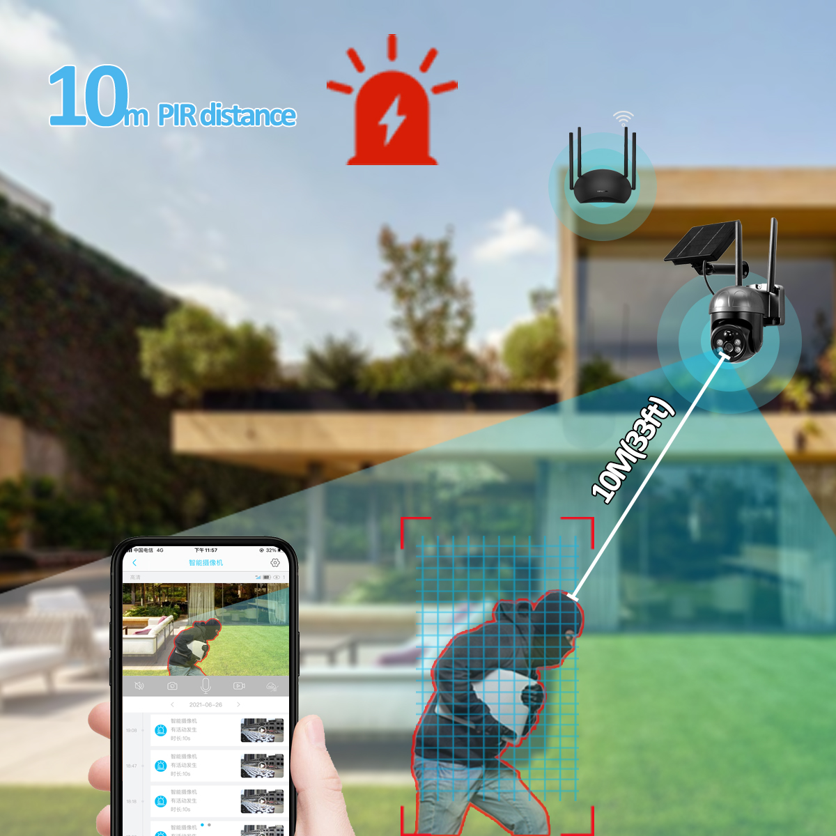 EP2太阳能供电无线网络摄像机