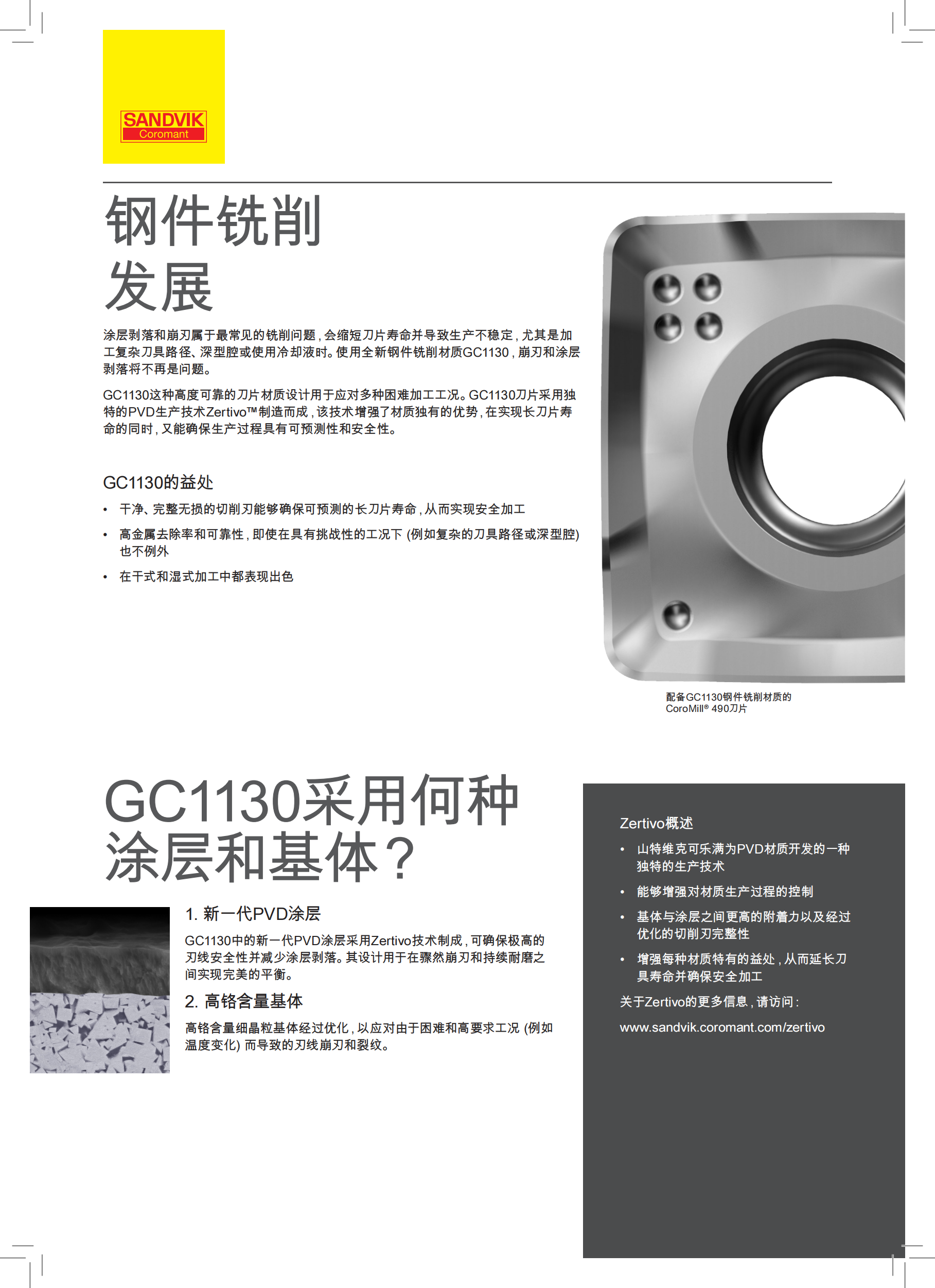 山特维克 C-1040-162  钢件铣削发展