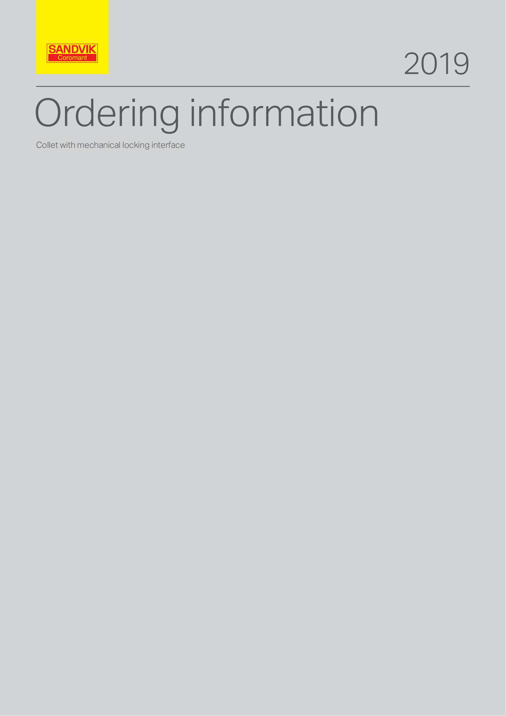 山特维克 C-1040-254   Ordering information