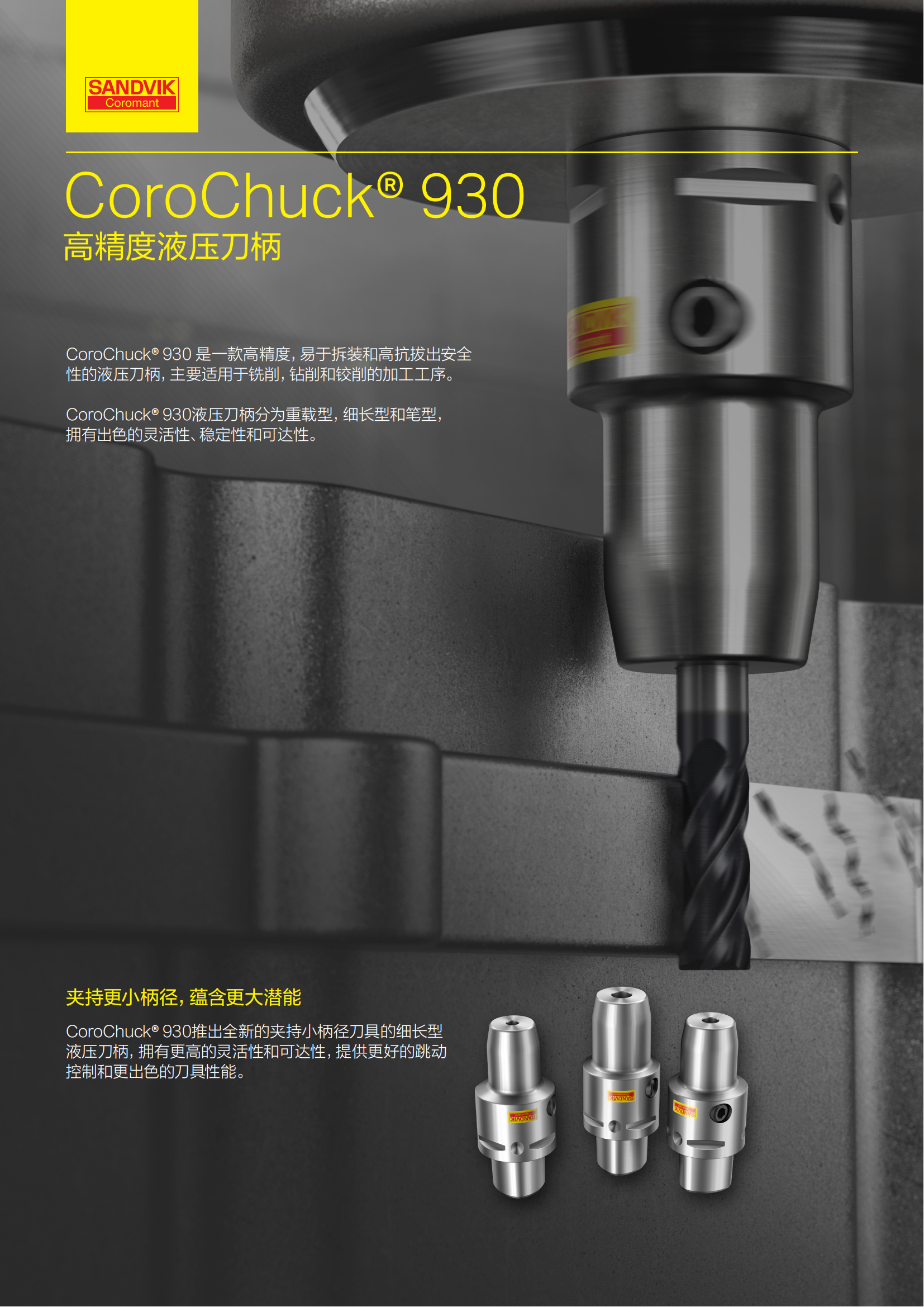 山特维克 c-1040-266   CoroChuck 930 高精度液压刀柄