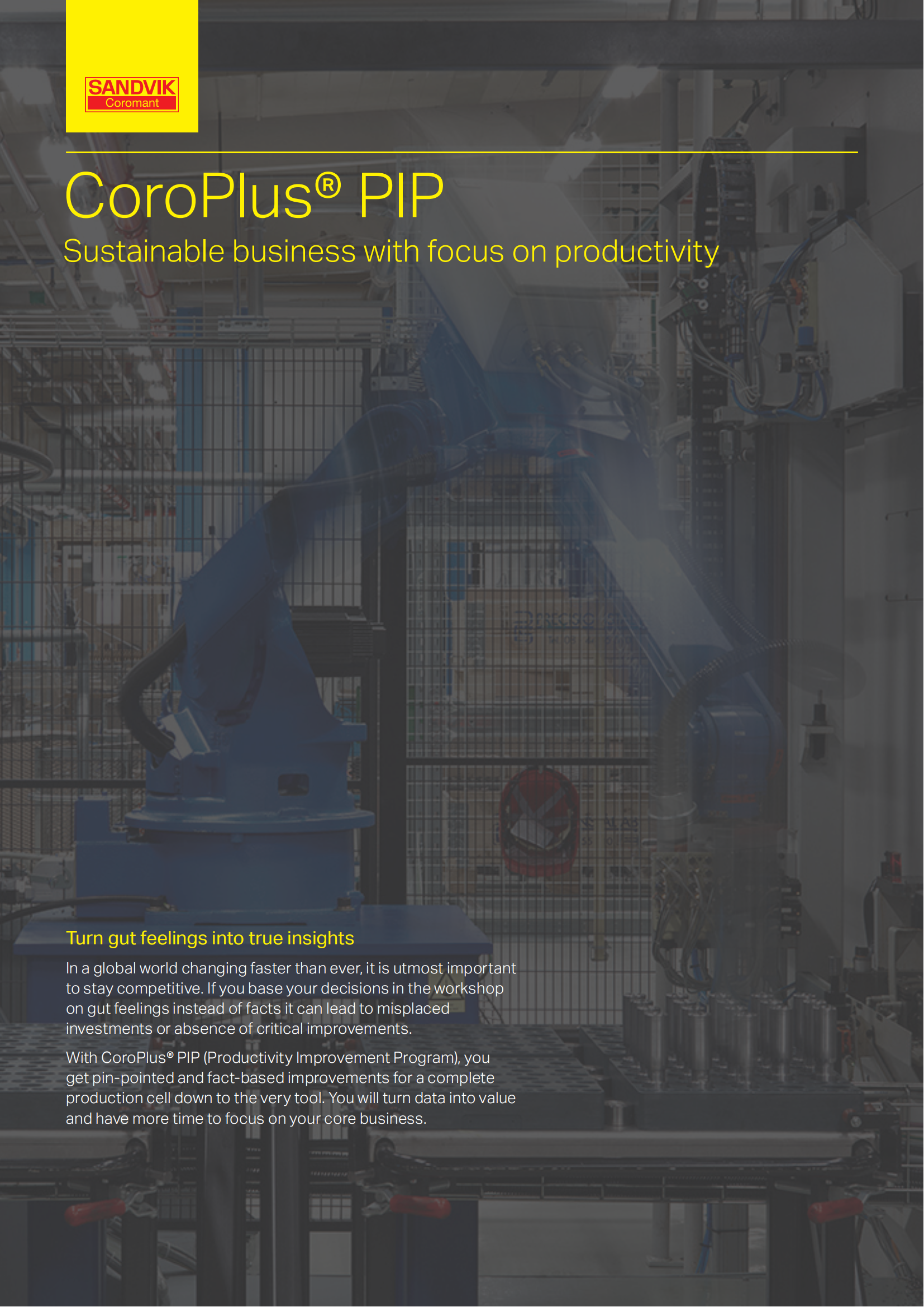 山特维克 c-1040-276-zh-cn    CoroPlus-PIP Sustainable business with focus on productivity