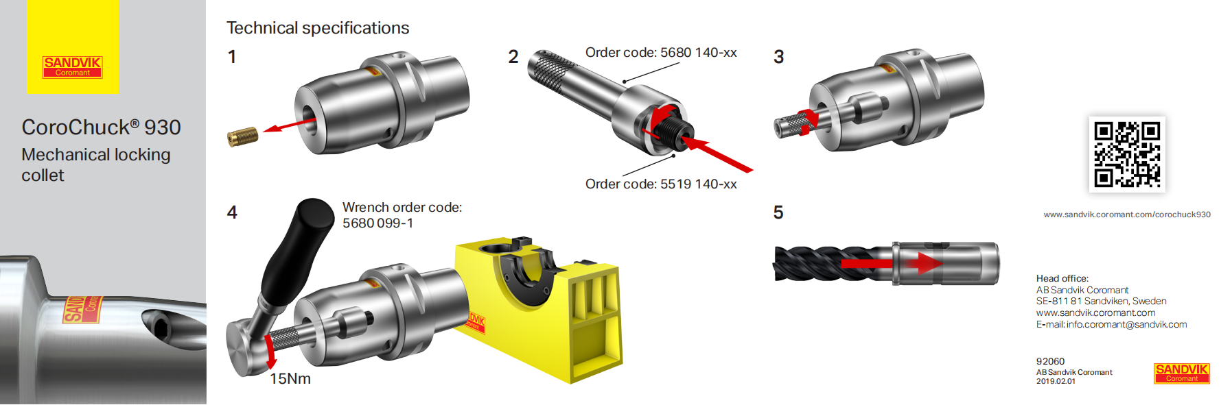 山特维克 CoroChuck-930-Mechanical-locking-collet-92060