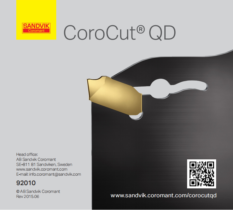 山特维克 CoroCut-QD-92010