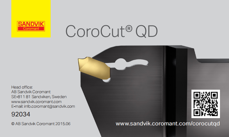 山特维克 CoroCut-QD-92034