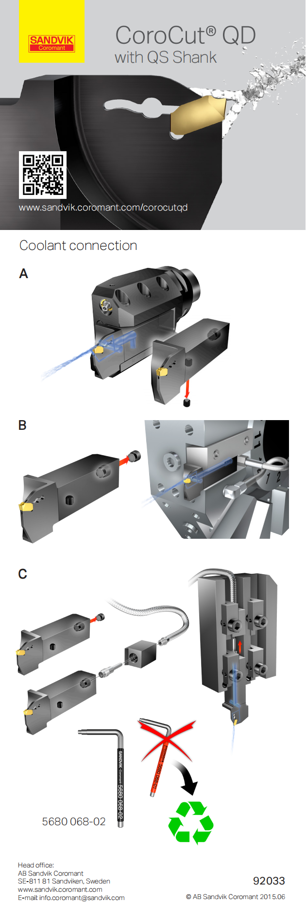 山特维克 CoroCut-QD-with-QS-Shank-92033