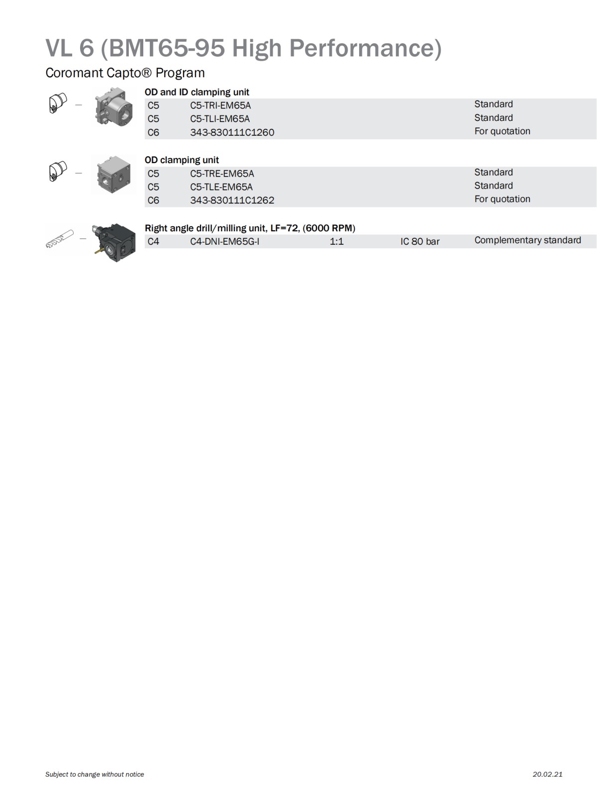 山特维克 emag-vl-6-bmt65-95-high-performance