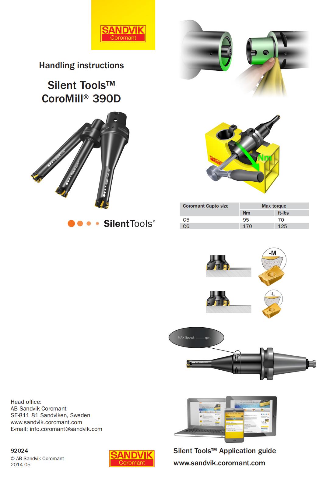 山特维克 Silent-Tools-CoroMill-390D-92024