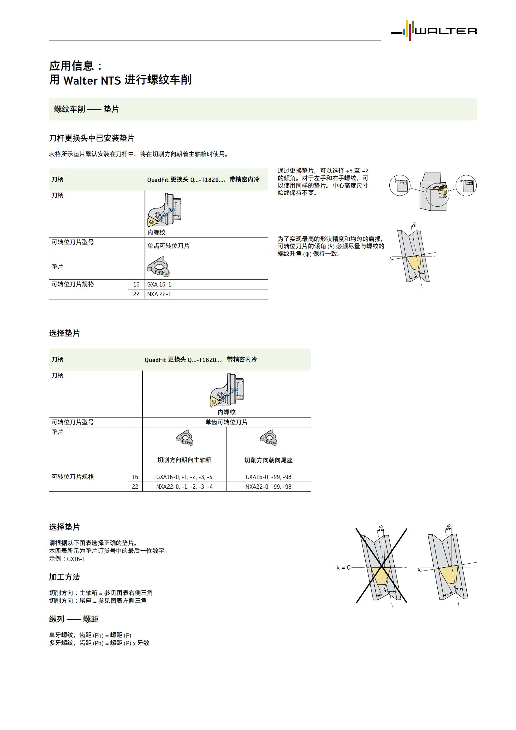 瓦尔特 用Walter NTS进行螺纹车削