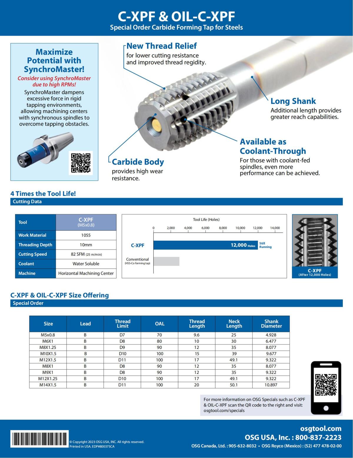 OSG - Literature - Distributor Sell Sheets - C-XPF (Special) - IA_01.jpg