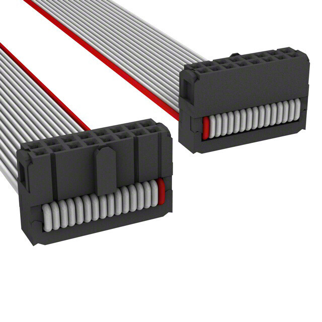 16 矩形电缆组件 插口至插口 0.500'（152.40mm，6.00