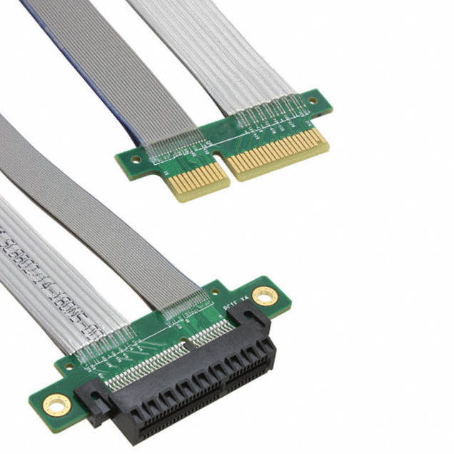 8KJ1-0727-0500 64 18 位置 PCIe x4 插座转边缘卡 1.64'（500.00mm）线束稳定性能 快速交付 锐诚达