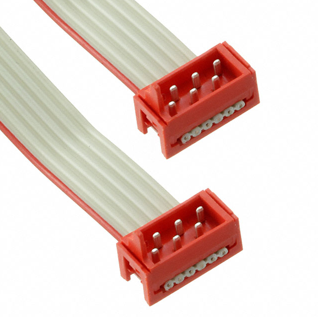 2205061-3 6 矩形电缆组件 插头至插头 0.656' 线束绿色环保 节能降耗 锐诚达