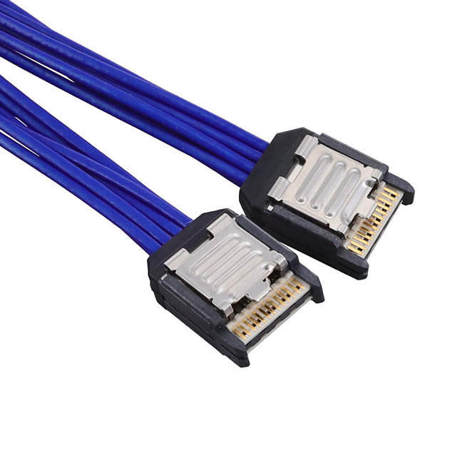 ARC6-08-24.0-LU-LD-2-1 8 18 位置 插头至插头 2.00'（609.60mm） 蓝色 屏蔽 线束优质材料 稳定性能 锐诚达