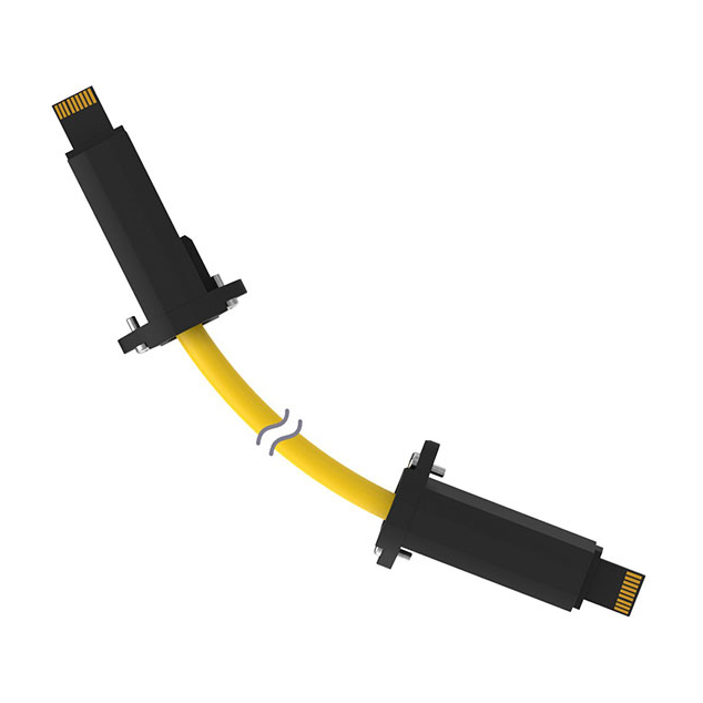 DELP-110E 插头至 RD 插头 11 线路 0.20’（0.06m）2.40 线束稳定性能 快速交付 锐诚达