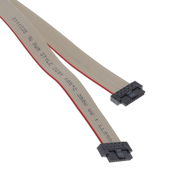 839164-E 10 针位扁平柔性电缆组件 插座至插座 11.81