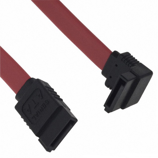 AK-SATA-030DL 7 18 位置 SATA 插座至插座，直角 0.984'（300.00mm，11.811