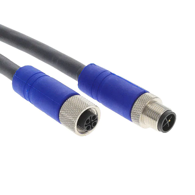 M12 双头电源线公对母直 CBL 4POS MALE TO FMALE 32.8'