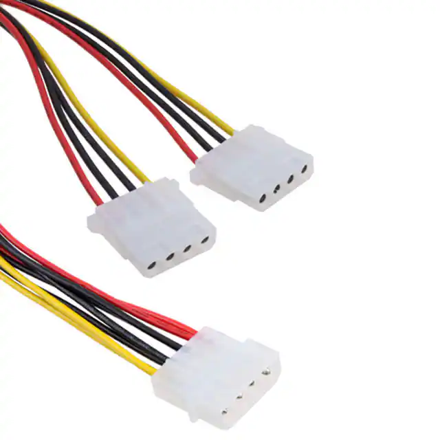 内部 Y 型电源电缆公母 CABLE ASSY RECT FM 4 POS 7.87