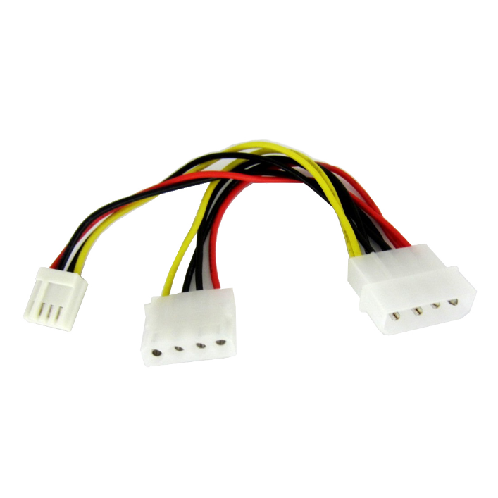 IDE 4 针 Molex 到 4 针软盘和 4 针 Molex 电源线