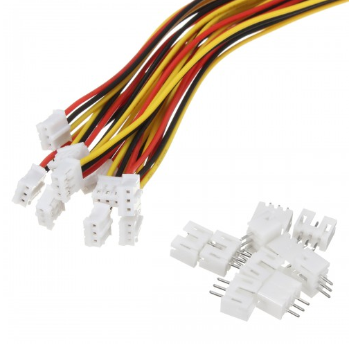 迷你微型 JST 2.0 pH 3 针连接器插头电线电缆