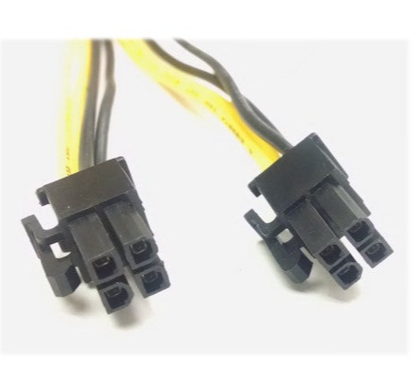 8 针 Molex 电缆组件电源连接器外螺纹“Y”到 (2) 4 针电源连接器内螺纹