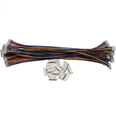 两侧高品质 8 针 JST XH 母连接器 1007 26 AWG