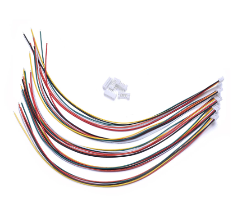 Micro JST 2.0 PH 6 针公头/母头连接器插头，带电线电缆 300MM 端子