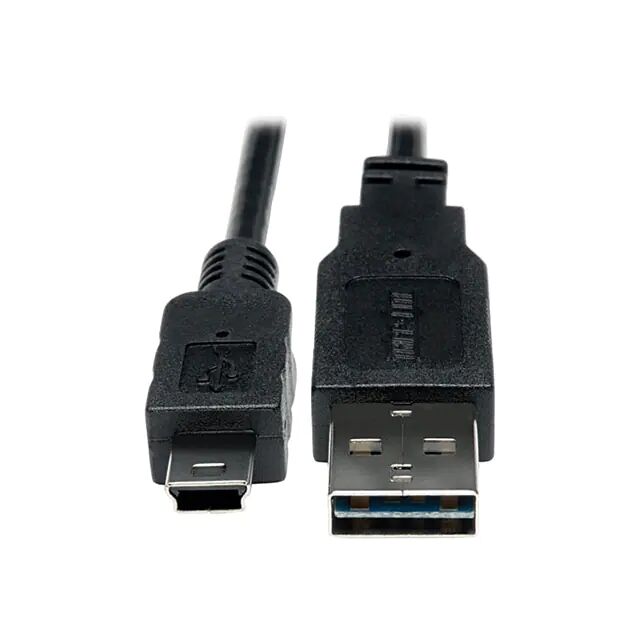 通用/可逆 A 转 mini B USB 电缆组件设备电缆连接相机