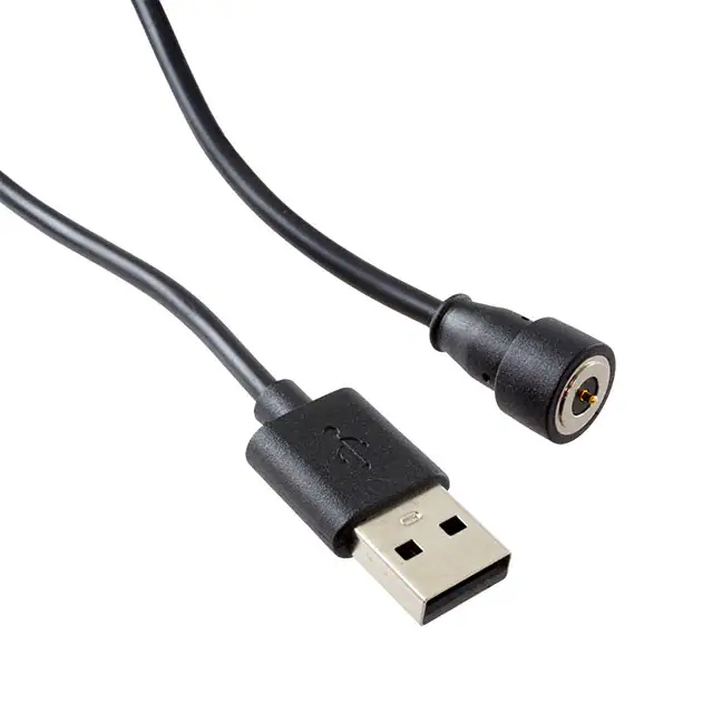 镀金 USB Type-A 公头转圆形针连接器公头电缆组件